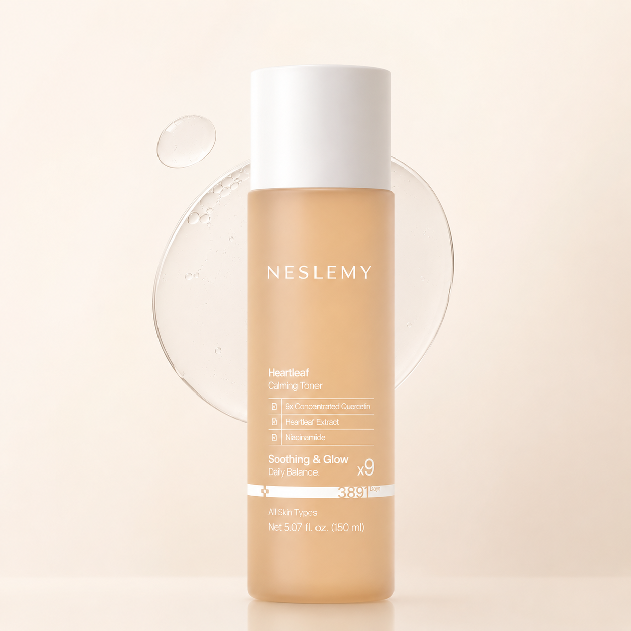 ✨ NESLEMY Heartleaf Calming Toner – Soothing, Hydrating & Skin-Balancing Care with Centella + Panthenol ✨