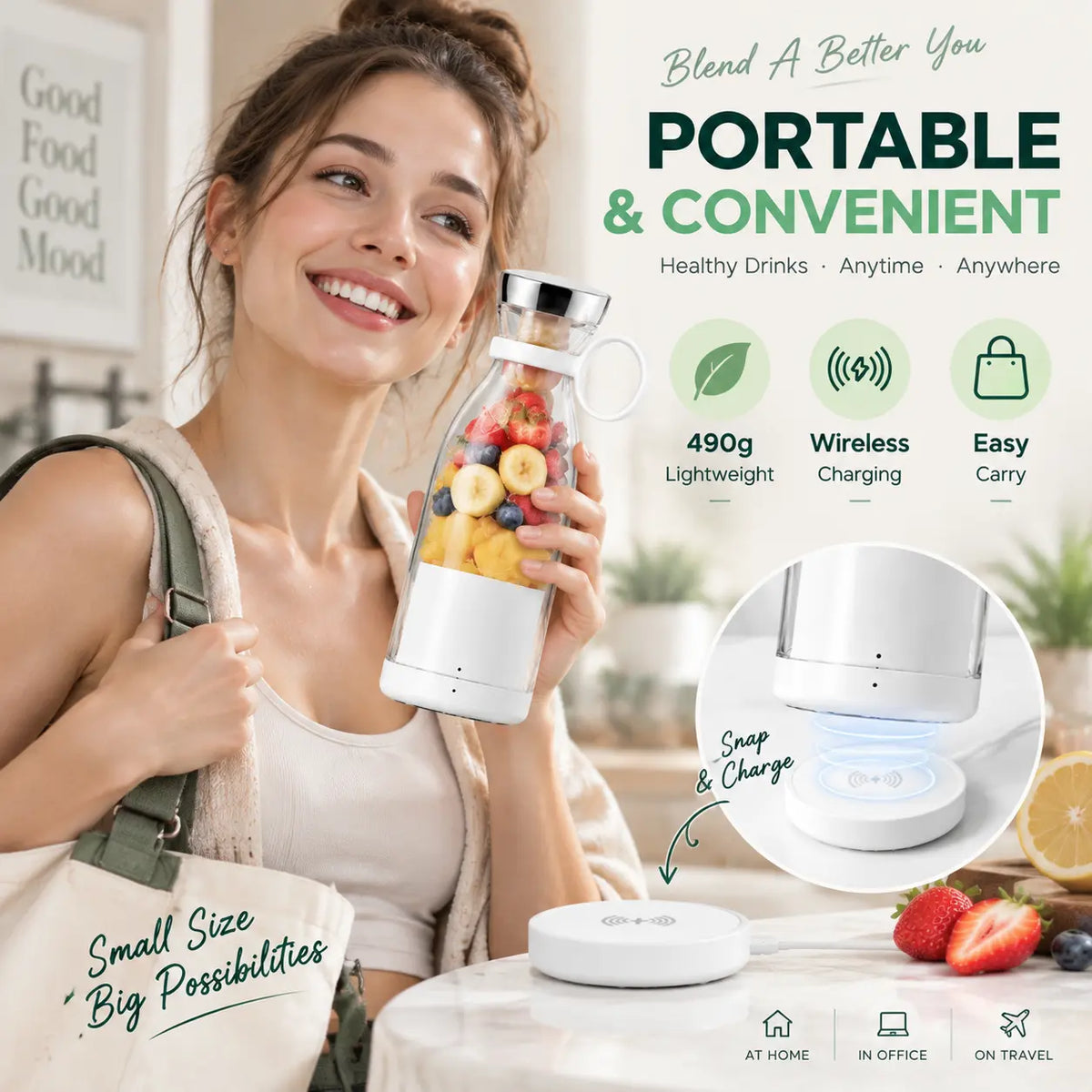 Portable Blender Bottle