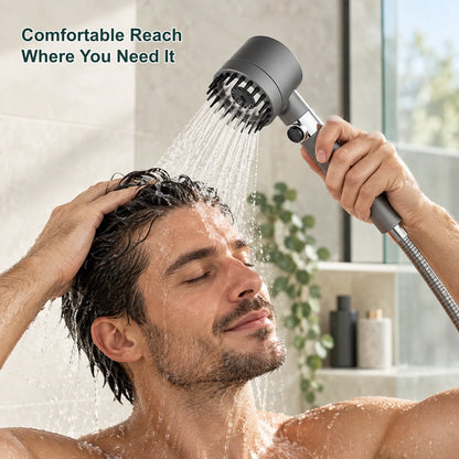 Handheld shower head used for a comfortable hair rinse