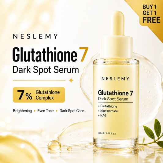 ✨ NESLEMY Glutathione 7 Dark Spot Serum – Brightening, Even Tone & Radiance Care 💛