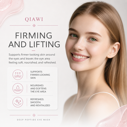 ✨ QIAWI Peptide Collagen Eye Mask – Hydrating, Smoothing & Firming Full-Eye Care 👁️