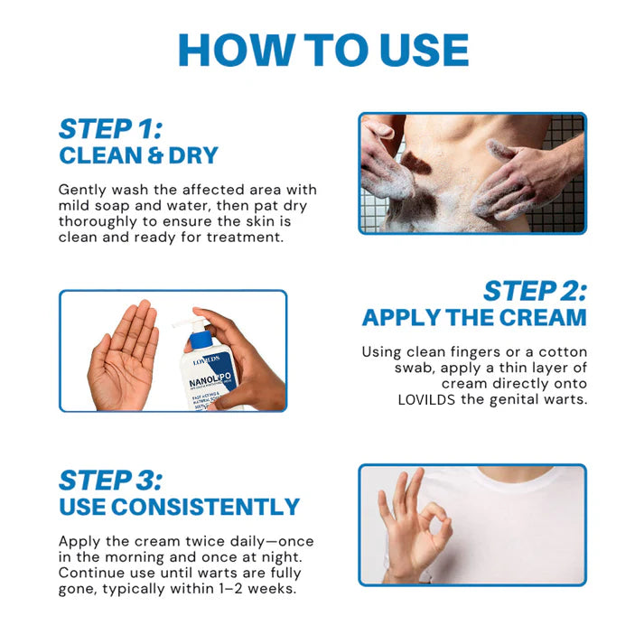 LOVILDS NanoLipo HPV Genital Warts Eraser Cream