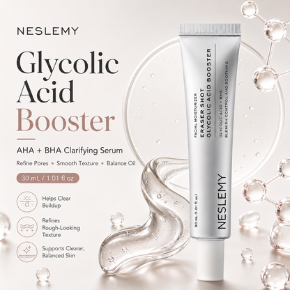 ✨ NESLEMY AHA + BHA Glycolic Acid Exfoliating Serum – Pore Care & Texture Refining ✨