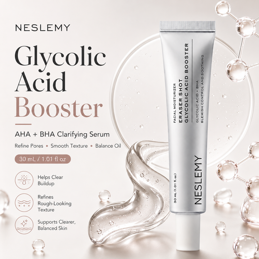 ✨ NESLEMY AHA + BHA Glycolic Acid Exfoliating Serum – Pore Care & Texture Refining ✨