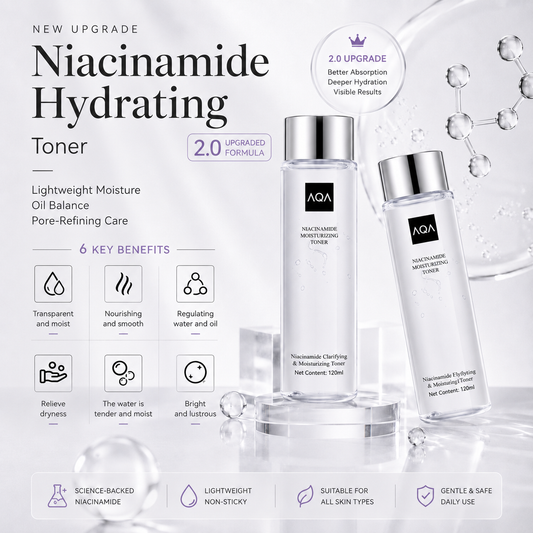 ✨ Niacinamide Hydrating Toner  – Lightweight Moisture, Oil Balance & Pore-Refining Care 💧