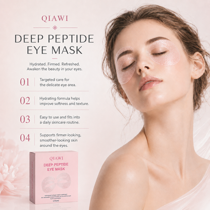 ✨ QIAWI Peptide Collagen Eye Mask – Hydrating, Smoothing & Firming Full-Eye Care 👁️
