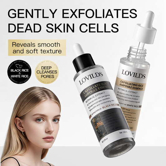 LOVILDS Glow Boost Rice Ampoule Duo | 3-in-1 Skin Perfecting Serums
