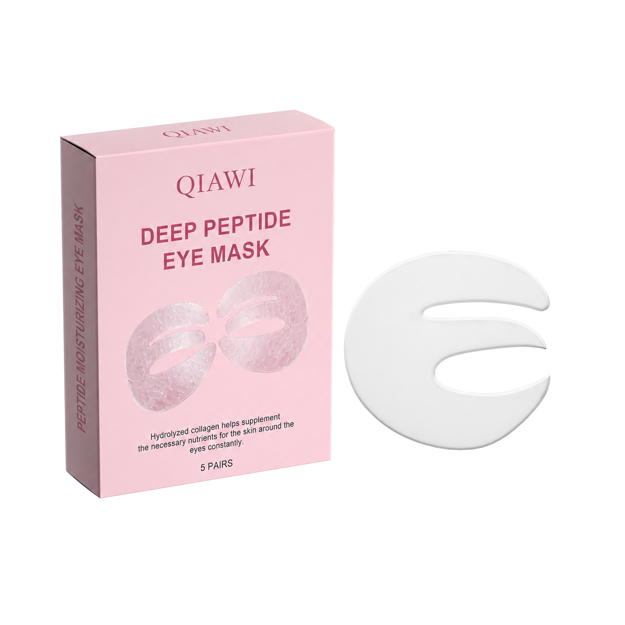 ✨ QIAWI Peptide Collagen Eye Mask – Hydrating, Smoothing & Firming Full-Eye Care 👁️