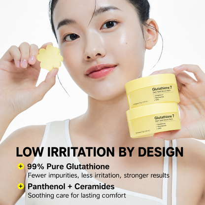 ✨ NESLEMY Glutathione 7 Dark Spot Serum Patches – Brightening Care for Uneven Tone & Post-Acne Marks 💛