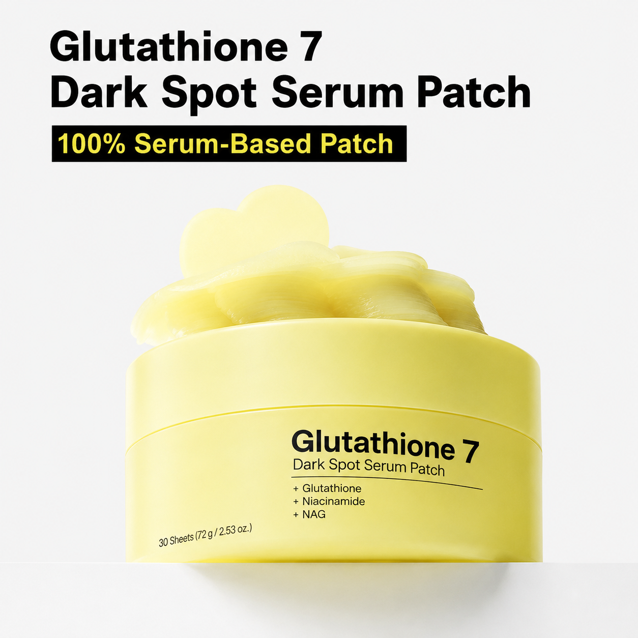 ✨ NESLEMY Glutathione 7 Dark Spot Serum Patches – Brightening Care for Uneven Tone & Post-Acne Marks 💛