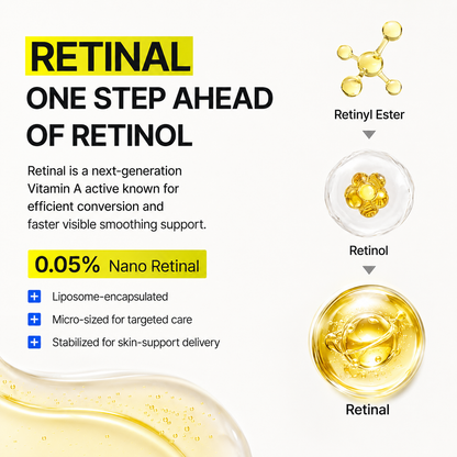 💜 NESLEMY Retinal Shot Dual-Action Firming Cream – 0.05% Retinal, 3% Matrixyl & 5% Panthenol for Wrinkles, Fine Lines & Firmer-Looking Skin ✨