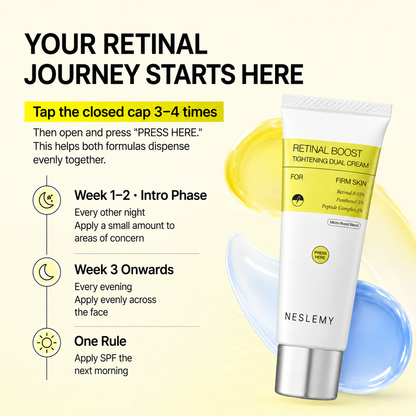 💜 NESLEMY Retinal Shot Dual-Action Firming Cream – 0.05% Retinal, 3% Matrixyl & 5% Panthenol for Wrinkles, Fine Lines & Firmer-Looking Skin ✨
