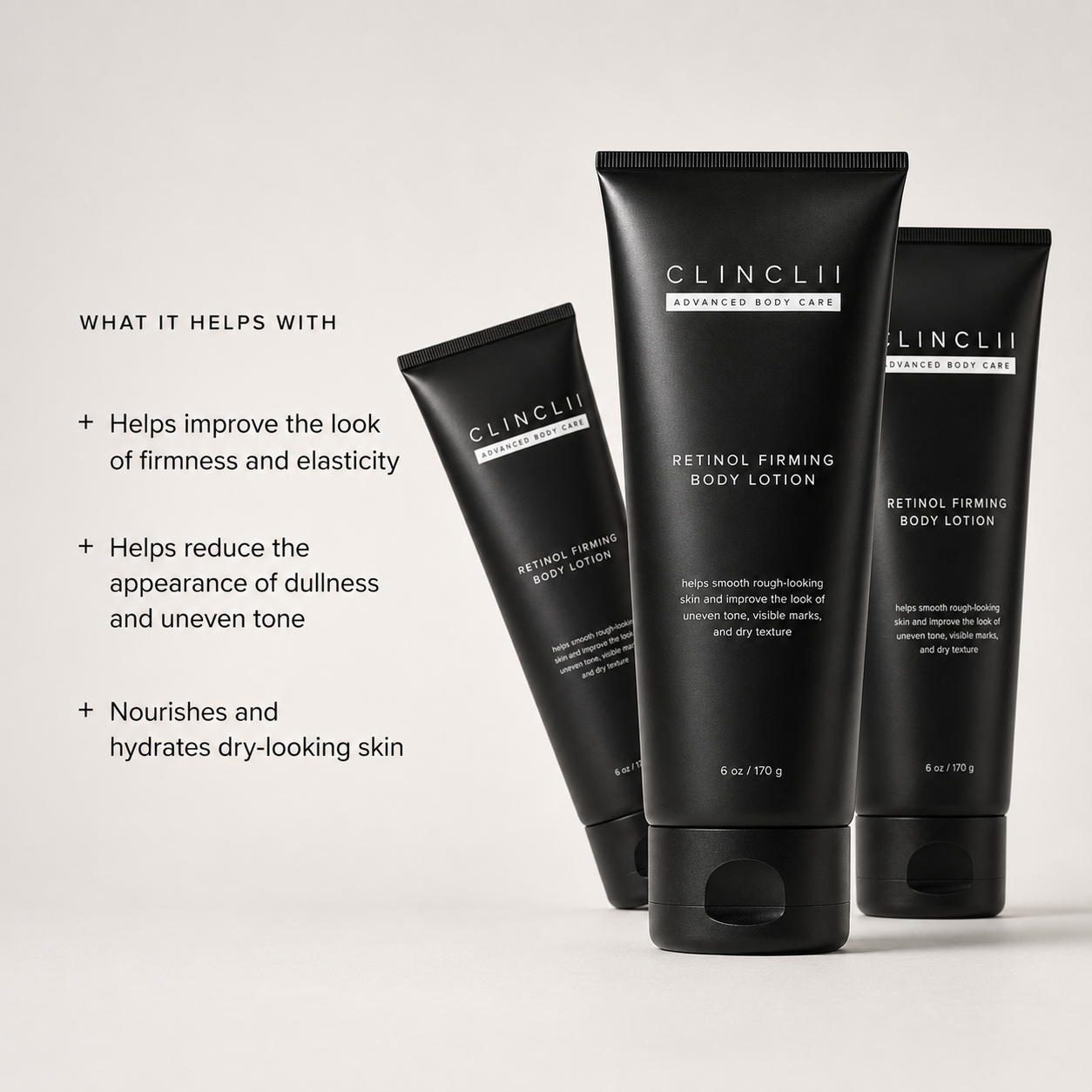 ✨ Clinclii Retinol Firming Body Lotion – Smoothing, Elasticity & Hydrating Care with Ceramides + Shea Butter ✨