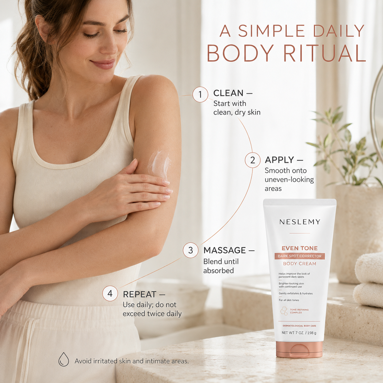 ✨ NESLEMY Even Tone Dark Spot Body Cream ✨