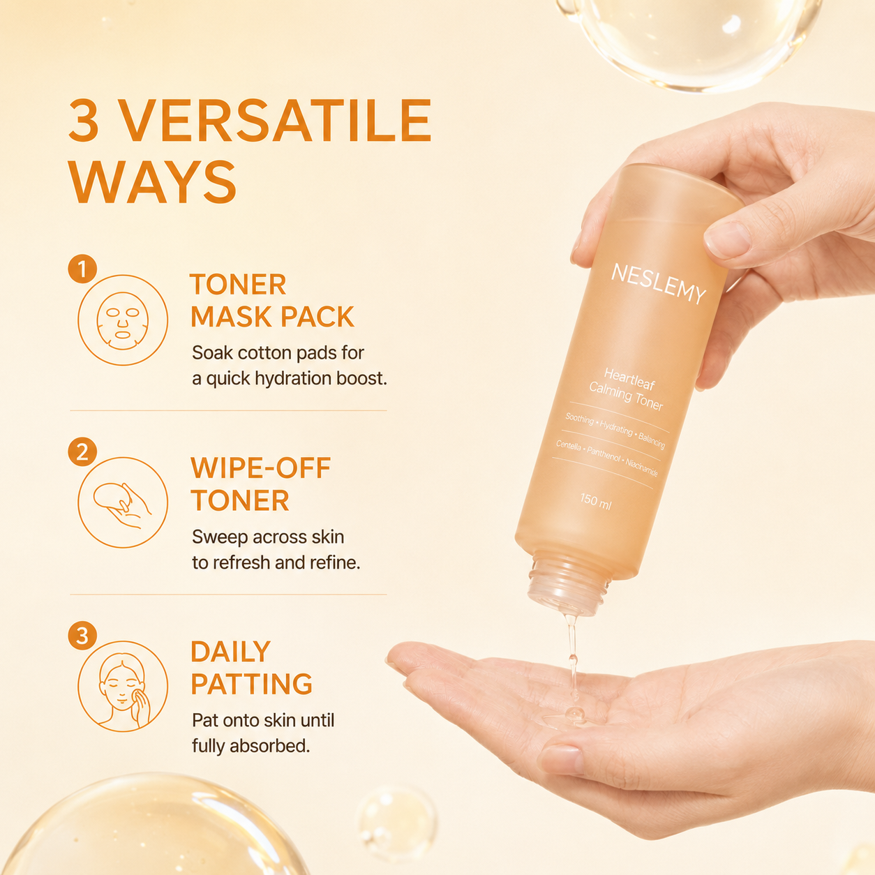 ✨ NESLEMY Heartleaf Calming Toner – Soothing, Hydrating & Skin-Balancing Care with Centella + Panthenol ✨