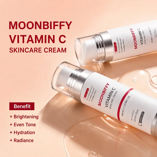 ✨ MOONBIFFY Vitamin C + Niacinamide Day & Night Cream – Brightening & Even-Tone Care 💧