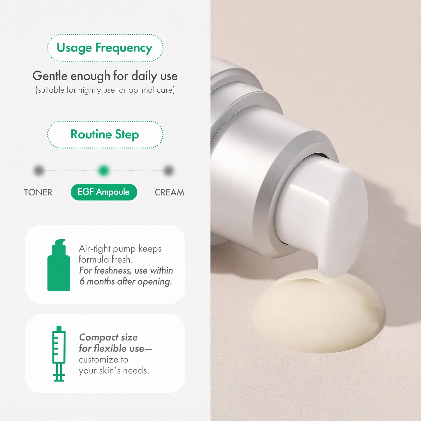 ✨ NESLEMY 5X DW-EGF Dark Spot Correcting Ampoule 🌙