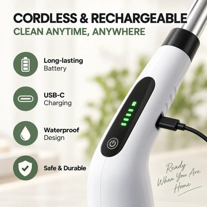 Cordless Electric Spin Scrubber with Extendable Handle
