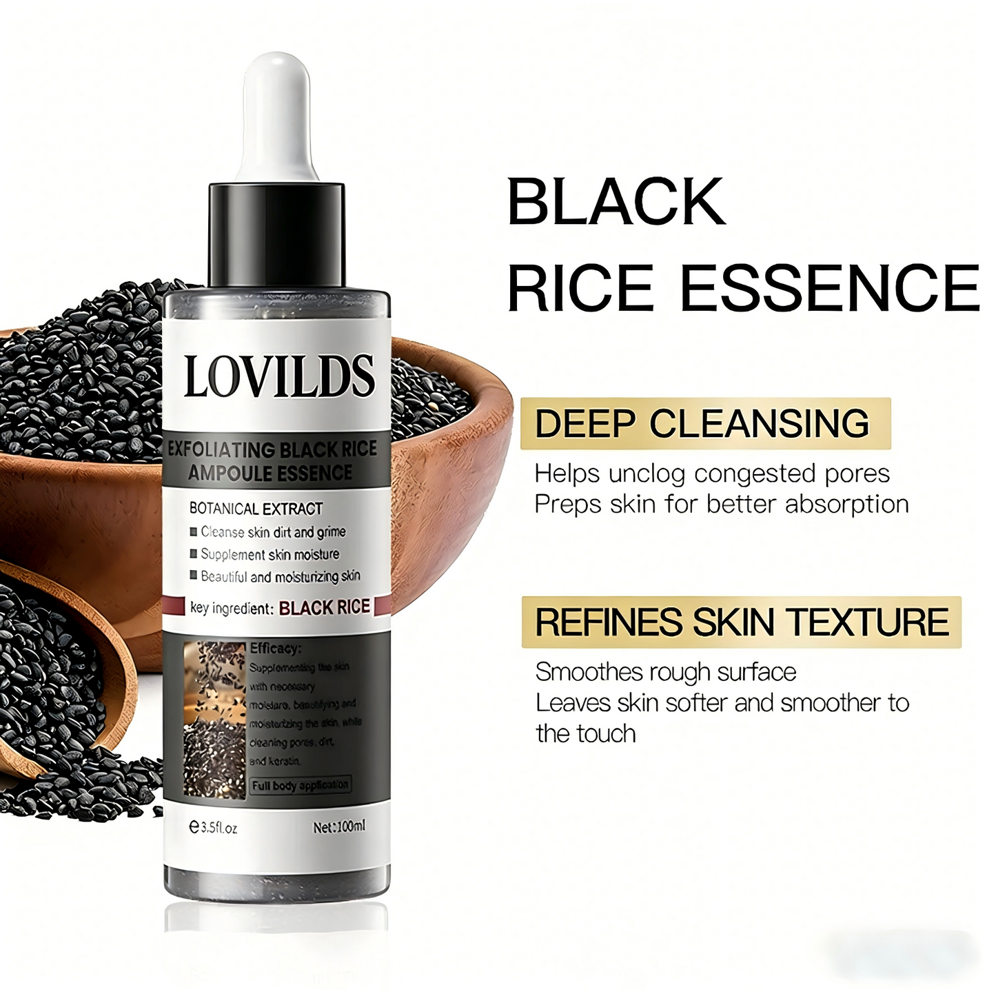 LOVILDS Glow Boost Rice Ampoule Duo | 3-in-1 Skin Perfecting Serums