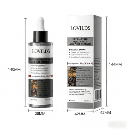 LOVILDS Glow Boost Rice Ampoule Duo | 3-in-1 Skin Perfecting Serums