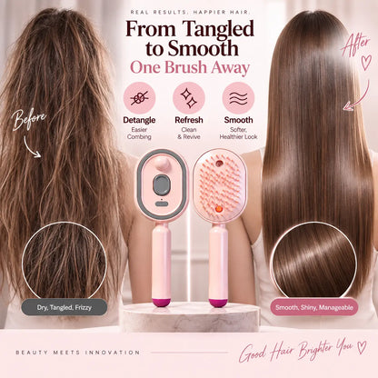 Electric Mist Massage Hair Brush