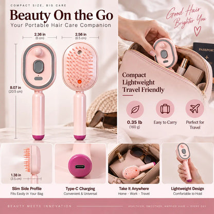 Electric Mist Massage Hair Brush