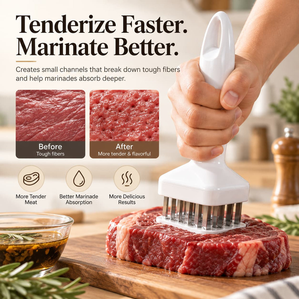 Stainless Steel Meat Tenderizer