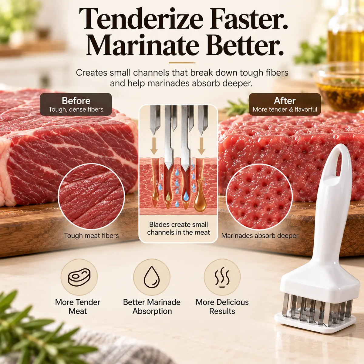 Stainless Steel Meat Tenderizer