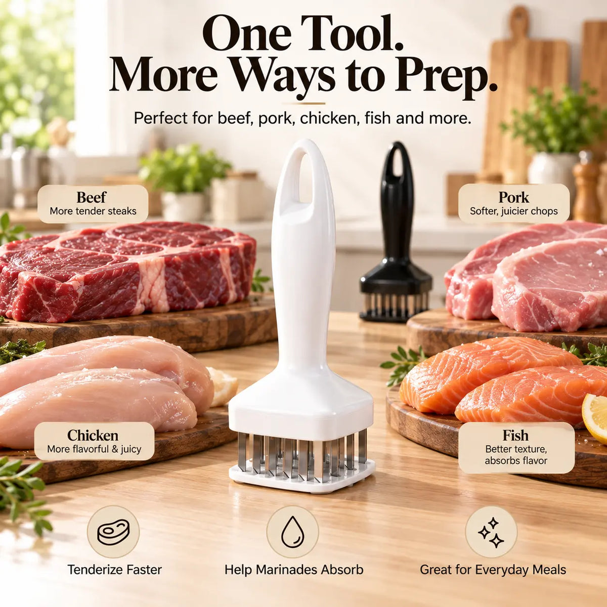 Stainless Steel Meat Tenderizer