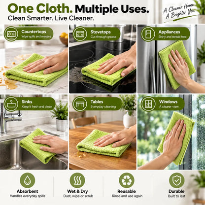 Reusable Tear-Off Cleaning Cloth Roll