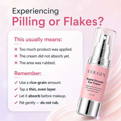 ✨ COUGEX Rapid-Smooth Peptide Eye Cream 👁️ Firm, Brighten & Refresh Tired-Looking Eyes