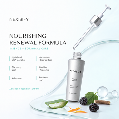 ✨ NEXISIFY Hydrolyzed DNA Renewal Ampoule – Firming, Hydrating & Radiance Care with Niacinamide ✨