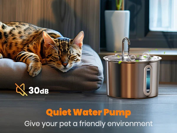 TAILEDEN 2L Automatic Cat Water Fountain, Includes 3 Filters