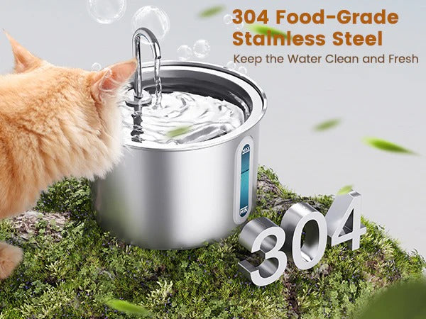 TAILEDEN 2L Automatic Cat Water Fountain, Includes 3 Filters