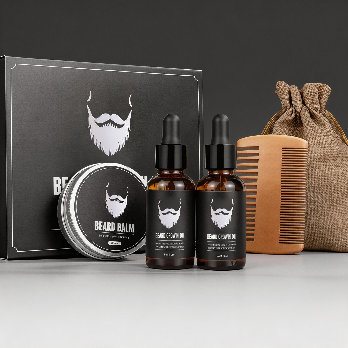 🧔 Beard Care Set – Shape, Soften & Strengthen Your Beard