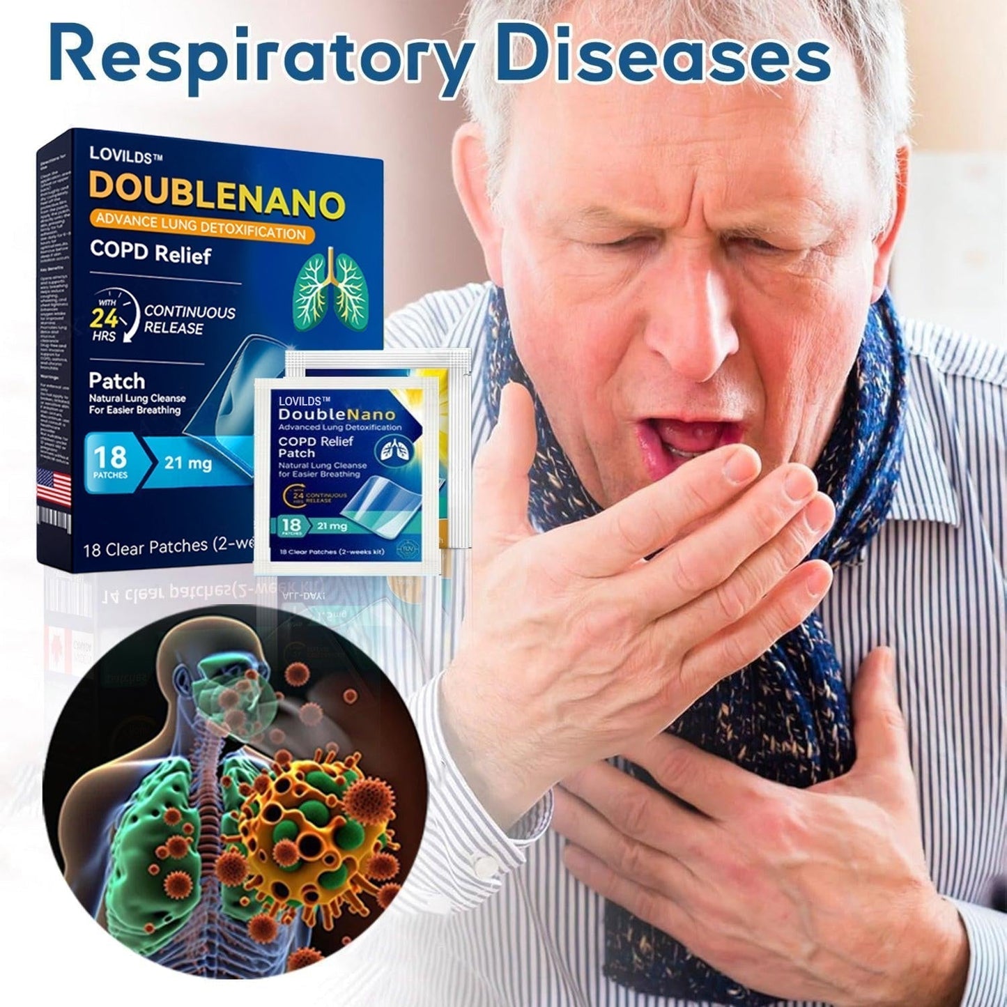 ✅LOVILDS™ DoubleNano COPD Relief Patch (💝 Cough, wheezing, shortness of breath, sputum, stuffy nose, bronchitis, bronchitis, allergy symptoms, lung discomfort)